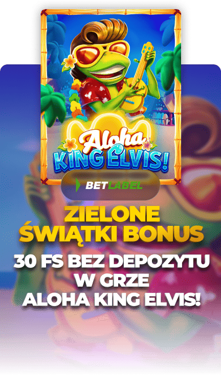 bonus na zielone swieta - 30 fs bez depozytu w grze Aloha King Elvis